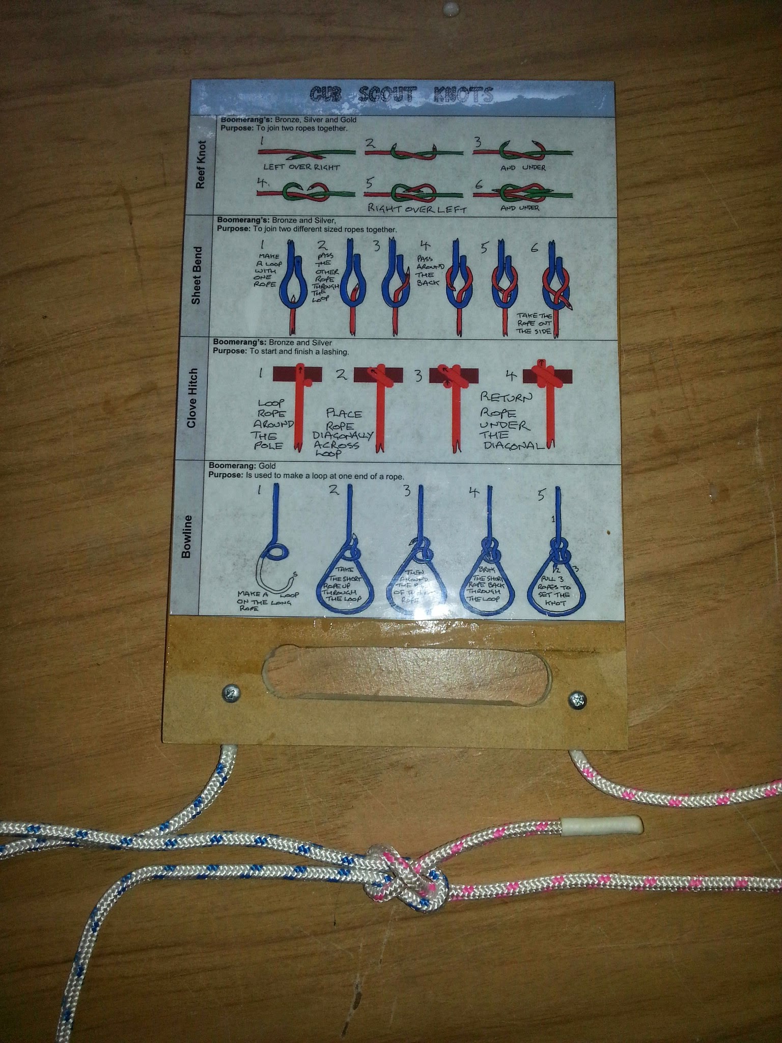 Knot Board for Australian Cub Scouts 8 Steps (with Pictures