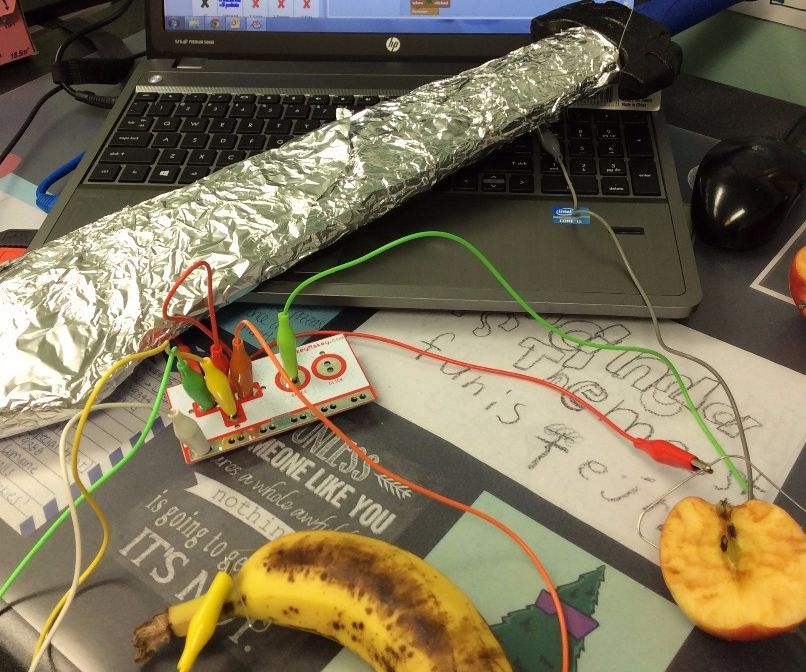 real fruit ninja with makey makey/ scratch programming DIY Project DIY Project Image