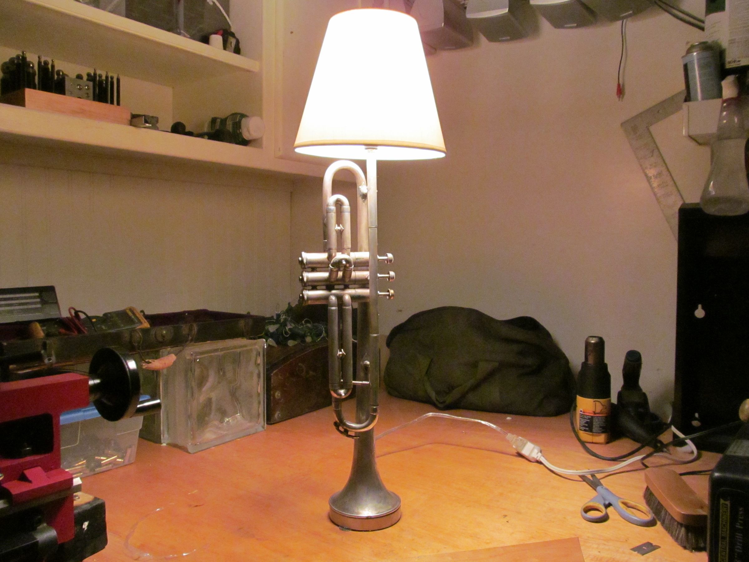 How to Make a Trumpet Lamp 4 Steps (with Pictures) Instructables