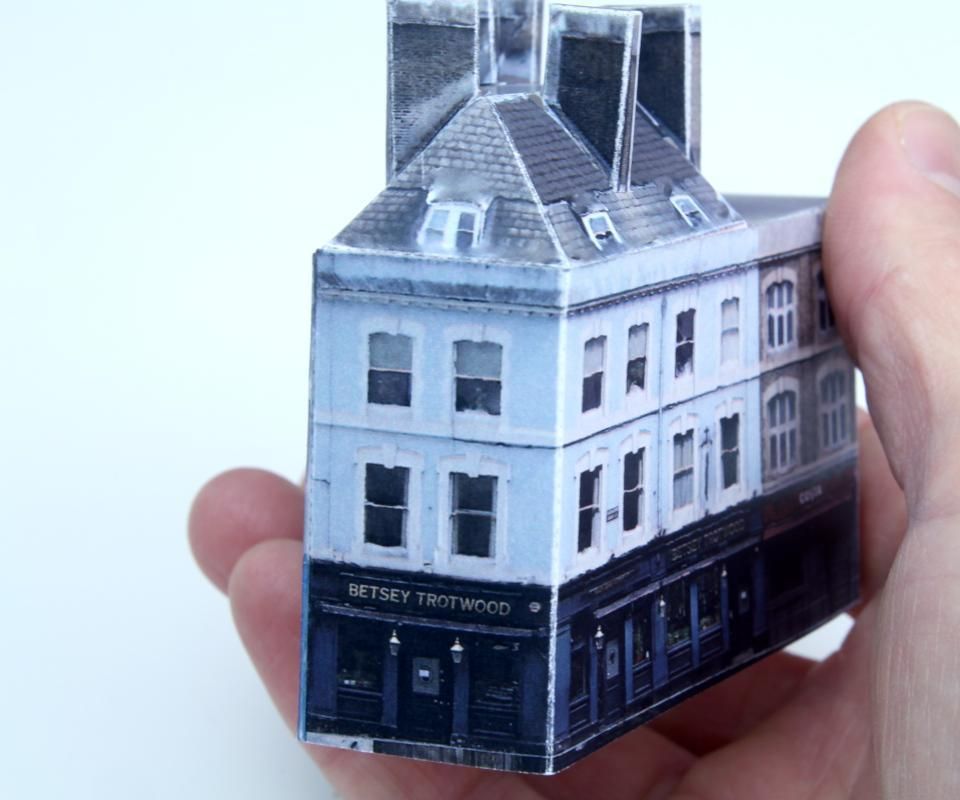 betsey trotwood pub, paper model DIY Project DIY Project Image