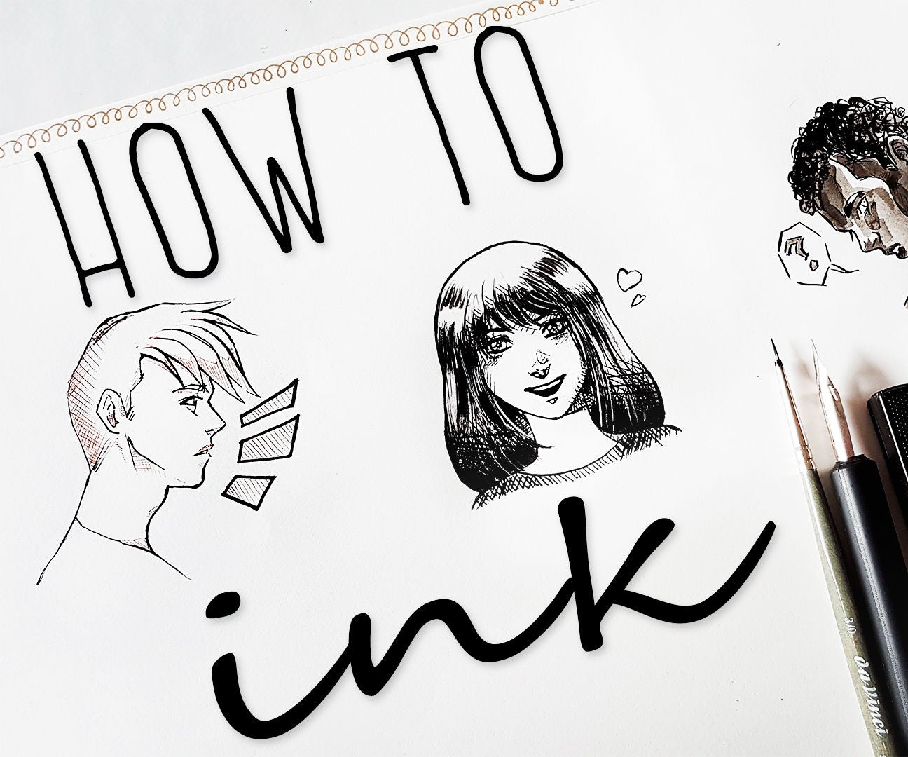 HOW TO INK YOUR ARTWORKS Drawing Tutorial for Beginners 4 Steps Instructables