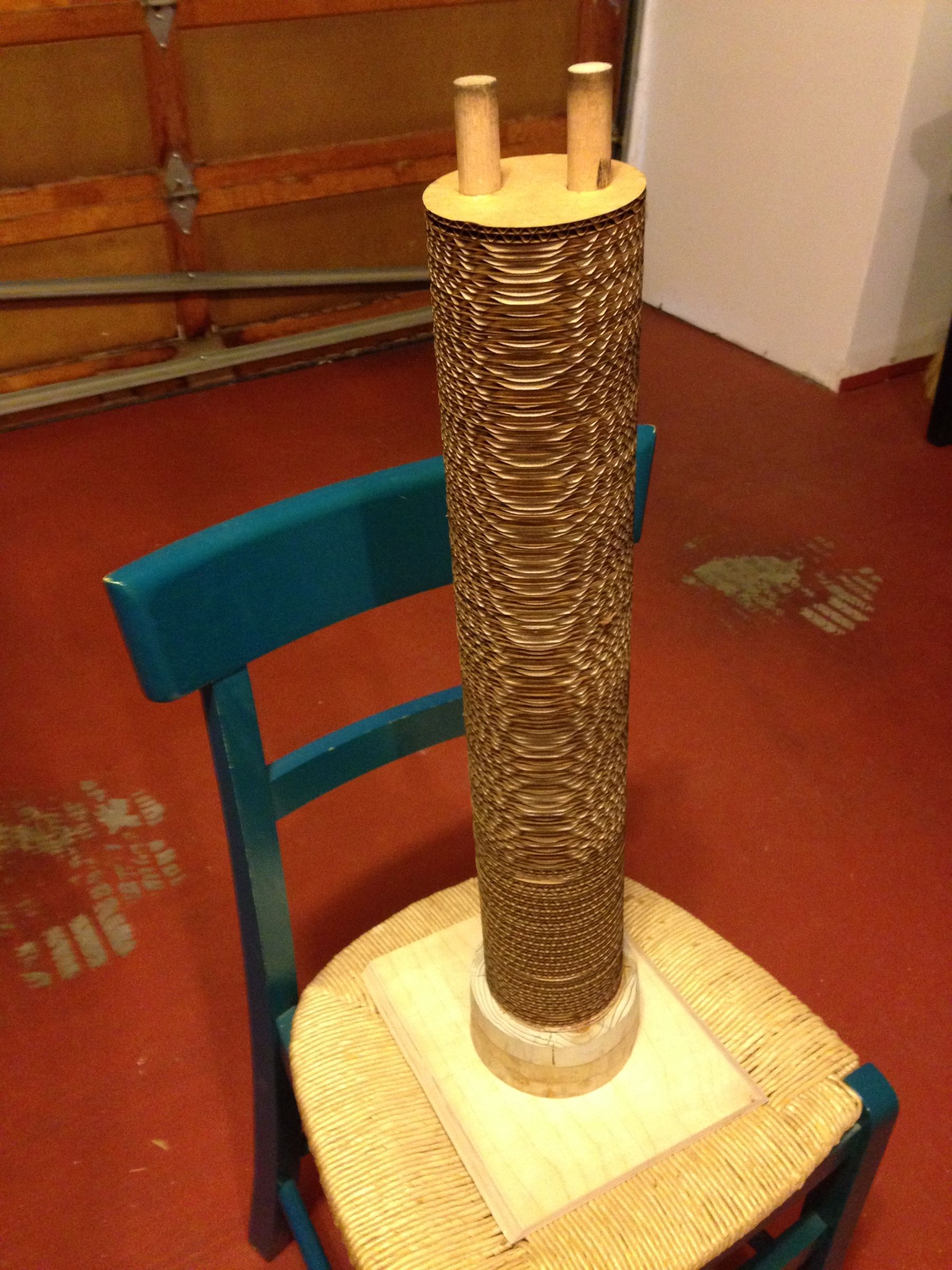 Cat Scratcher Tower 4 Steps (with Pictures) Instructables