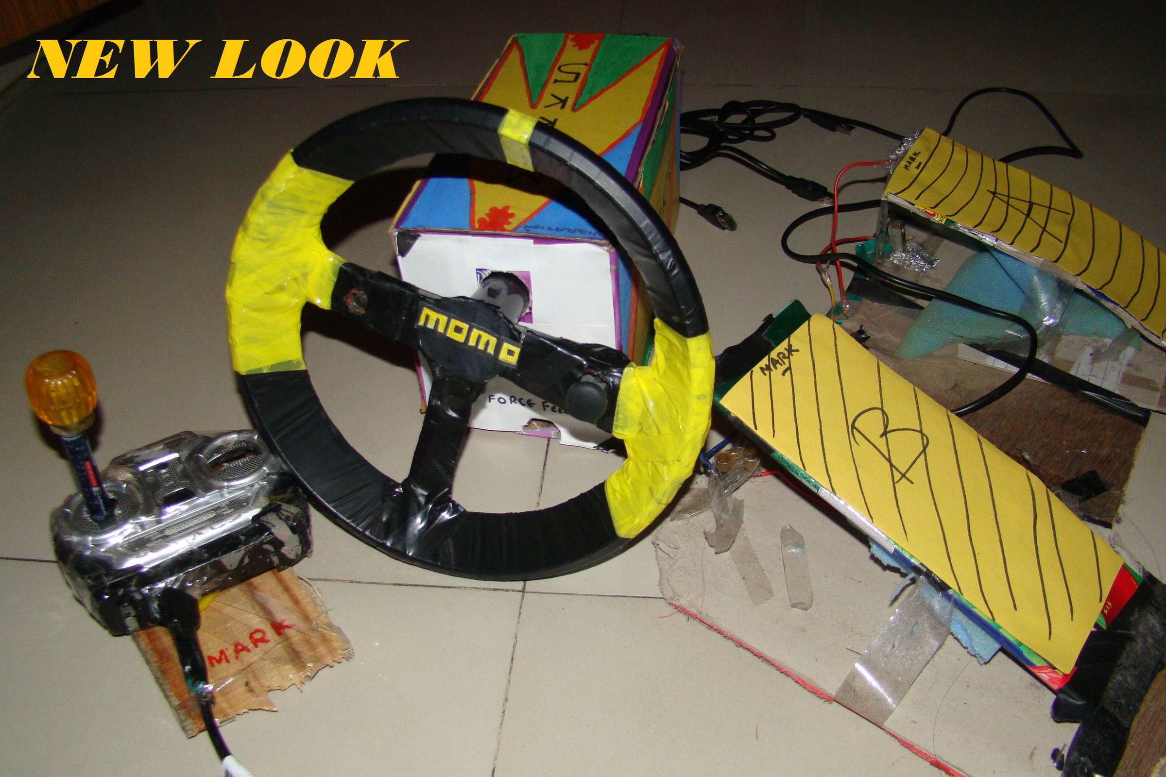 DIY Homemade Steering Wheel USB PC With Viberation 10 Steps