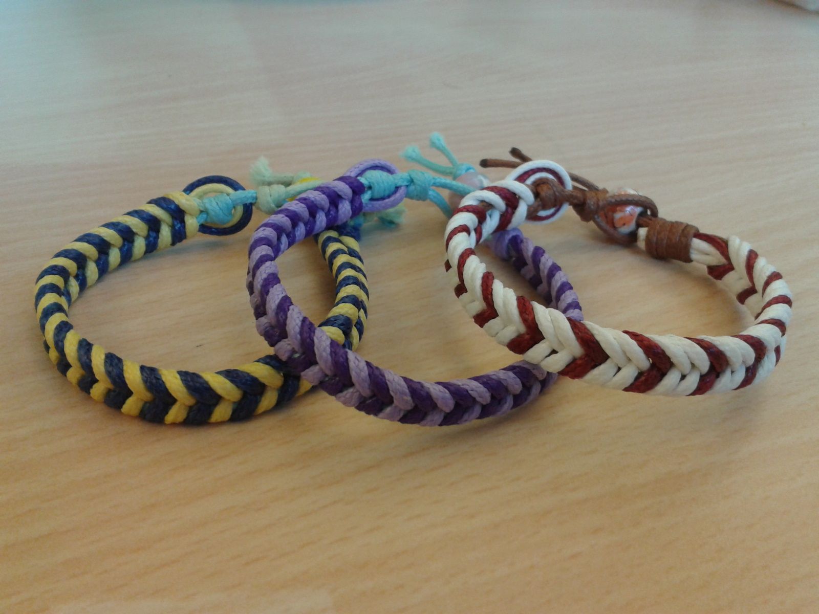 Colorful Waxed Cord Bracelet 4 Steps (with Pictures) Instructables