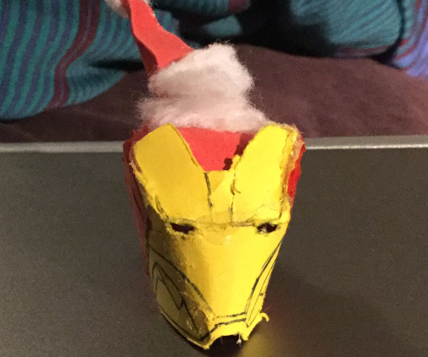 DIY guide for How to Make an Iron Man Helmet Ornament with step-by-step instructions
