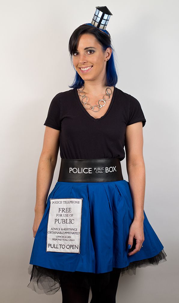 DIY LED Light-up Tardis Fascinator Hat 