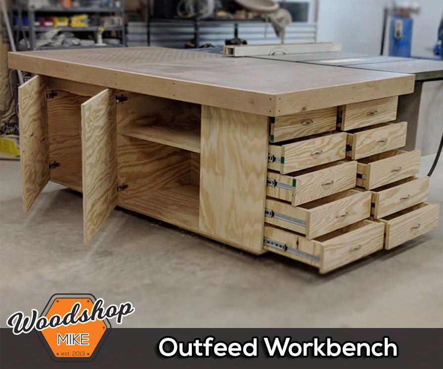 DIY Outfeed Workbench With Torsion Box : 17 Steps with 