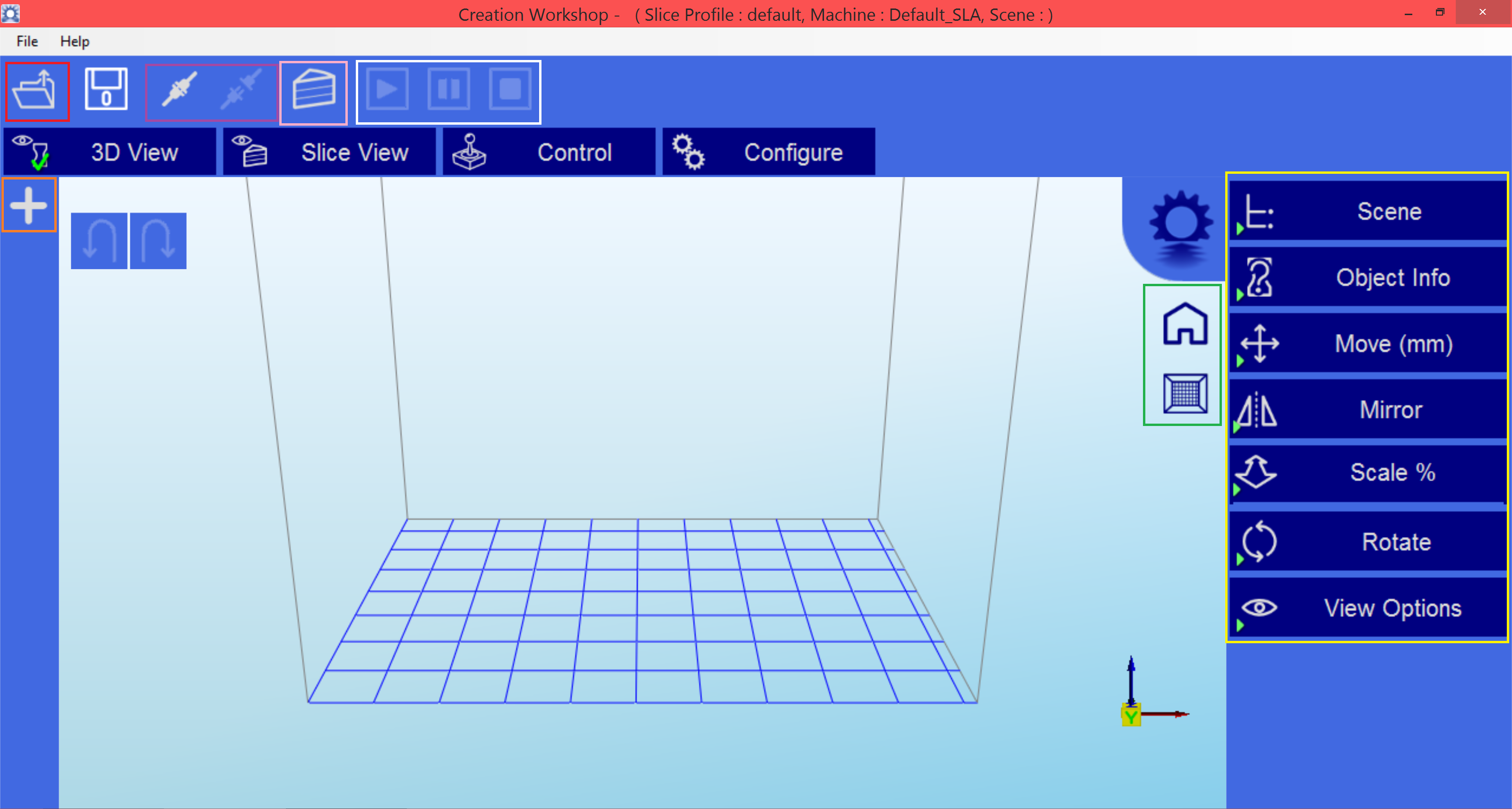 x and y axis adjustment creation workshop