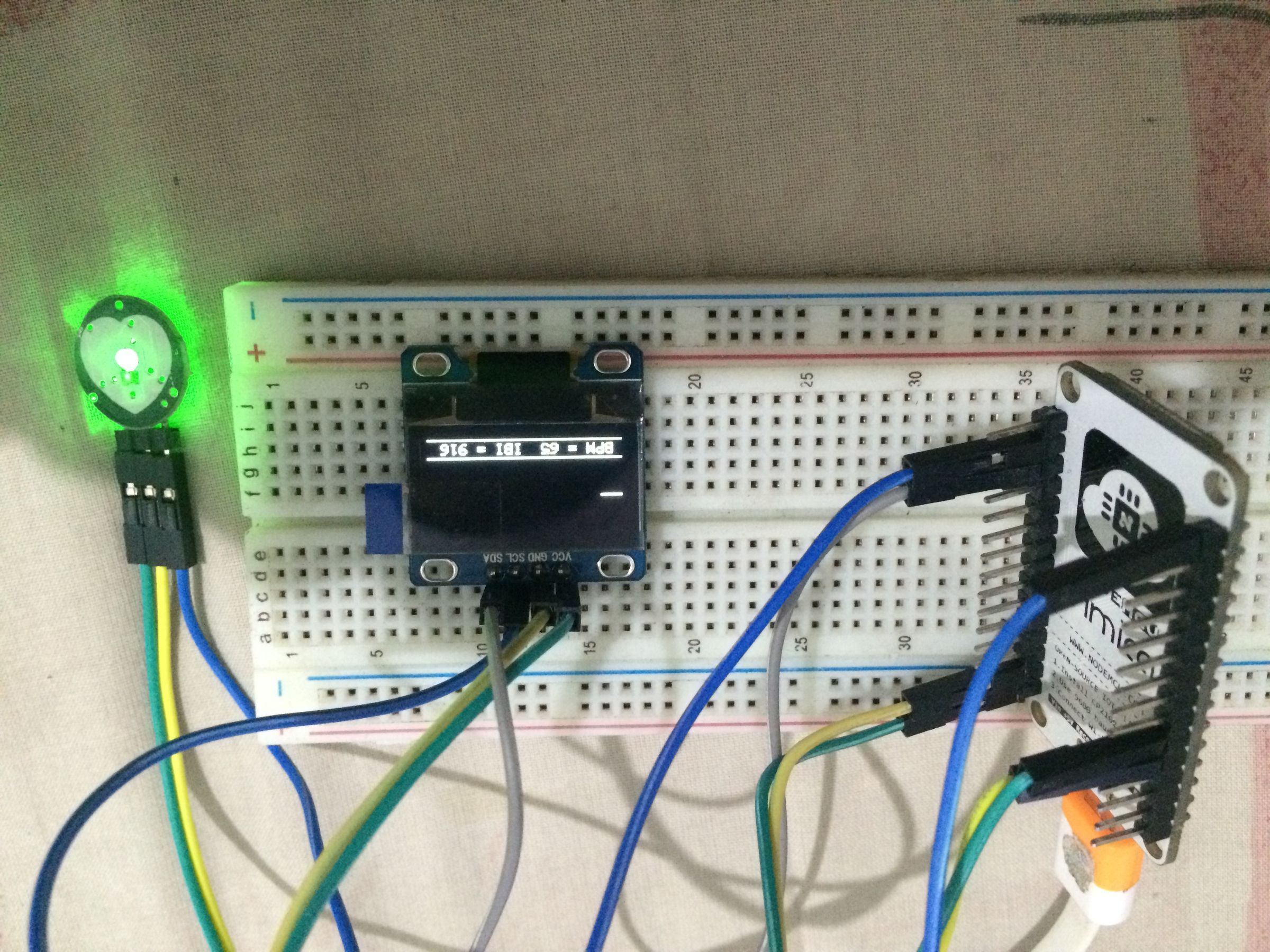 Online Heart Rate Monitor Using NodeMCU and Cayenne 4 Steps (with