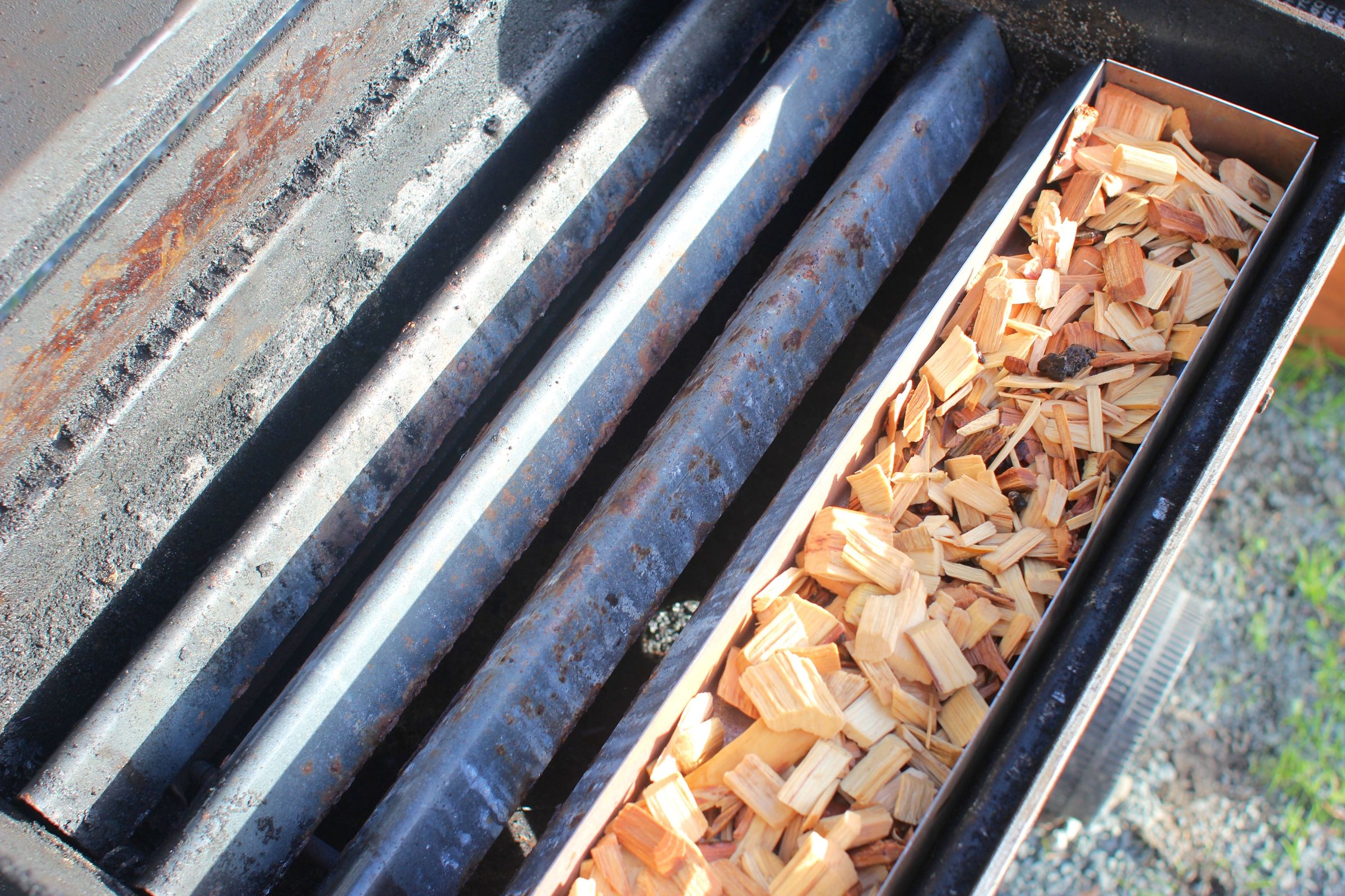 Turn Your Gas Grill Into a Smoker Simple Woodchip Tray 10 Steps