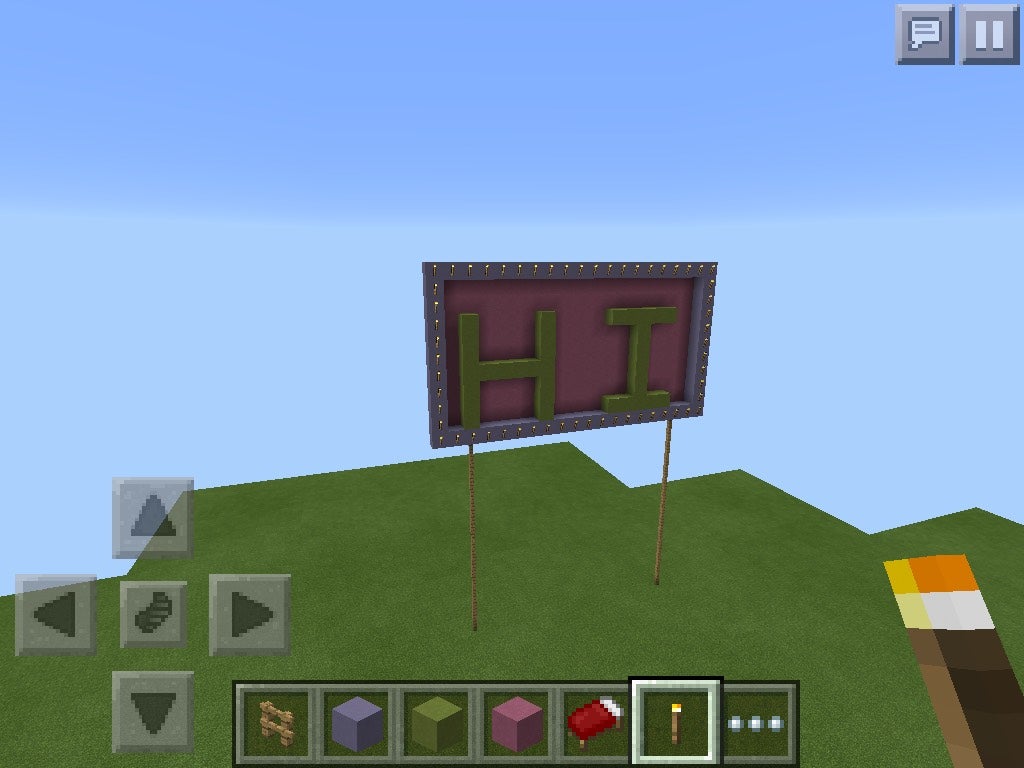 Minecraft Giant Sign 5 Steps Instructables