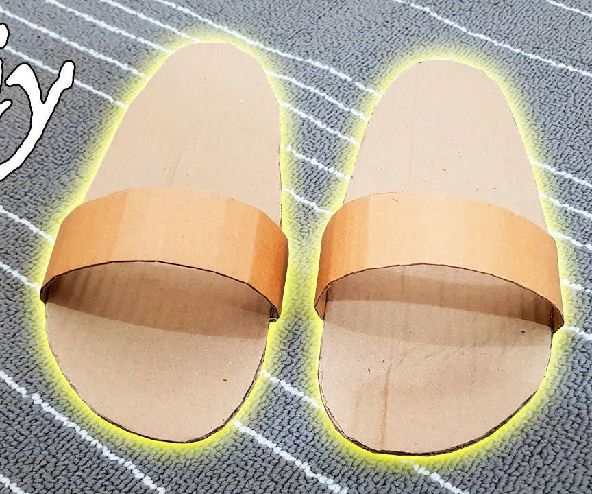 DIY Cardboard Slippers 3 Steps (with Pictures) Instructables