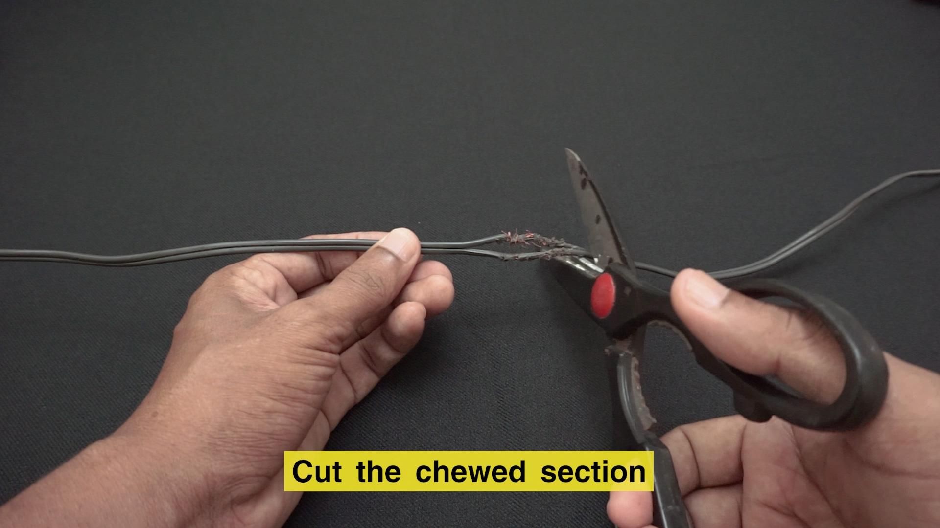 How to Fix a Cord Chewed by Your Pet 7 Steps Instructables