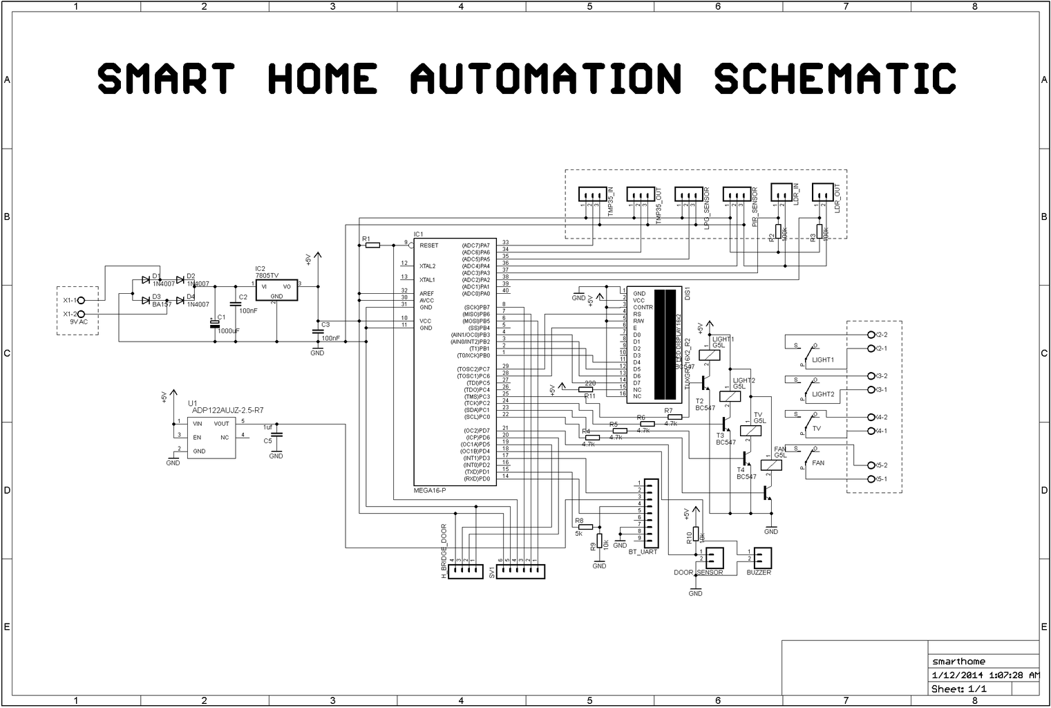 DIY Smart Home Automation Using Android : 6 Steps Circuit Diagram