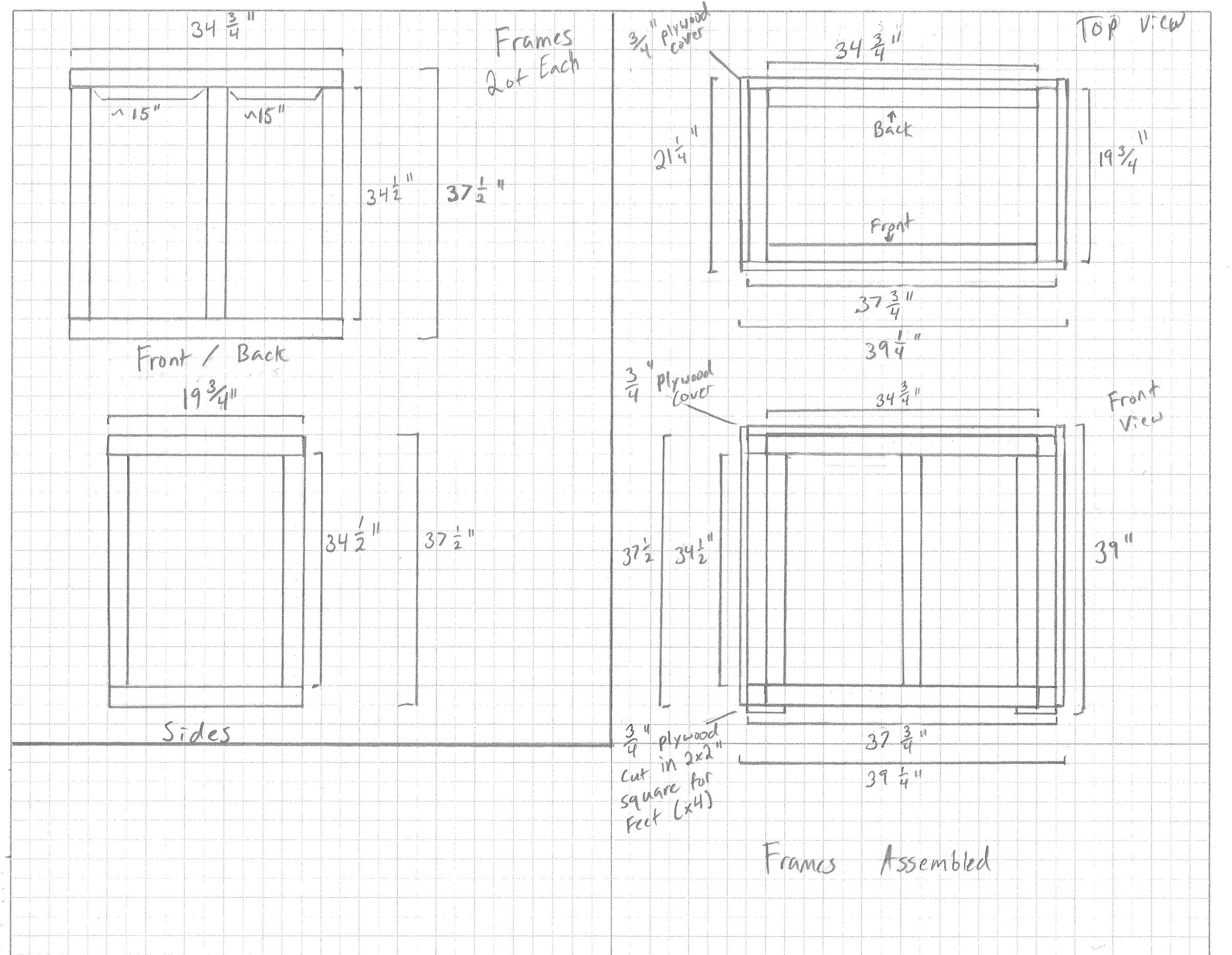 Fish Aquarium Stand (40 Breeder Tank With Hidden Sump Door) 12 Steps