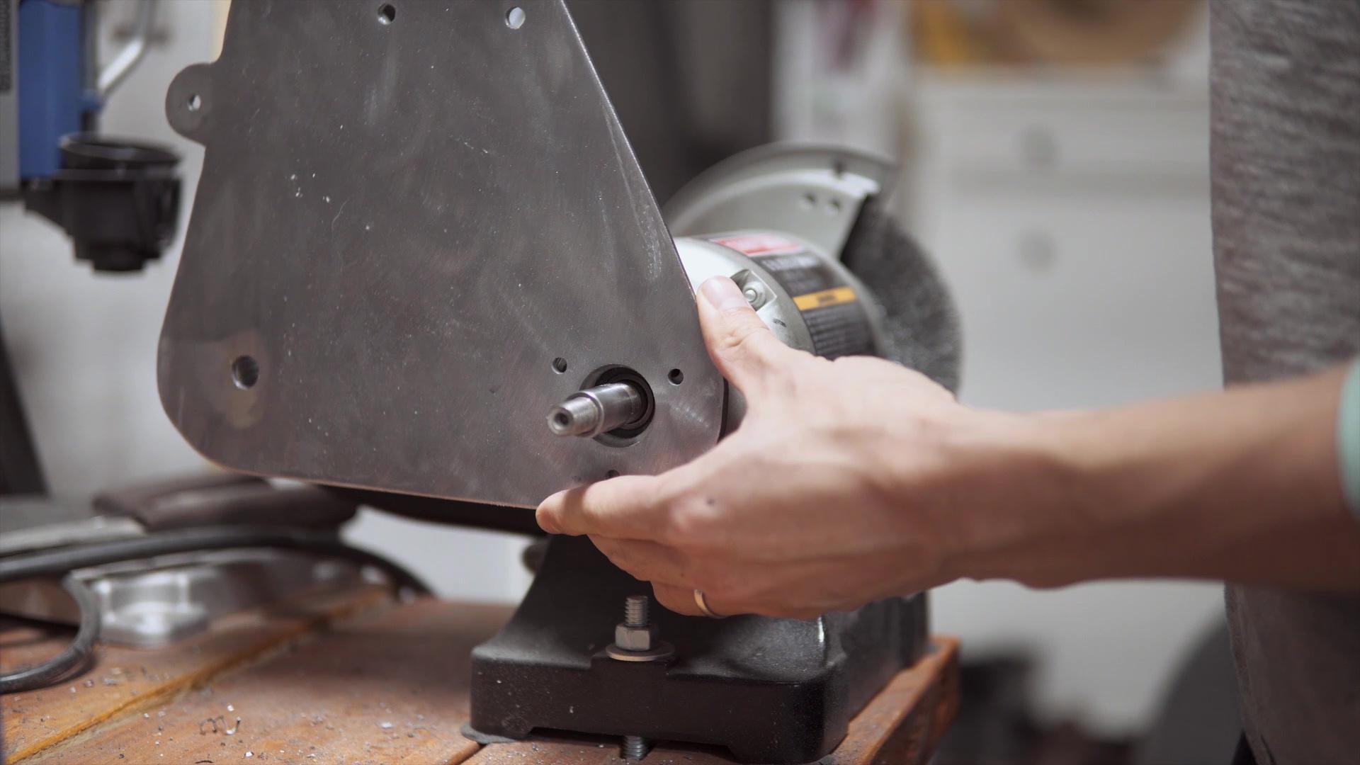 DIY Bench Grinder to Belt Sander Conversion With Templates 11 Steps