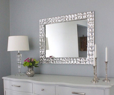 Knock Off Metallic Mirror Frame 3 Steps With Pictures Instructables Knock Off Metallic Mirror Frame 3, Diy Paint Mirror Frame