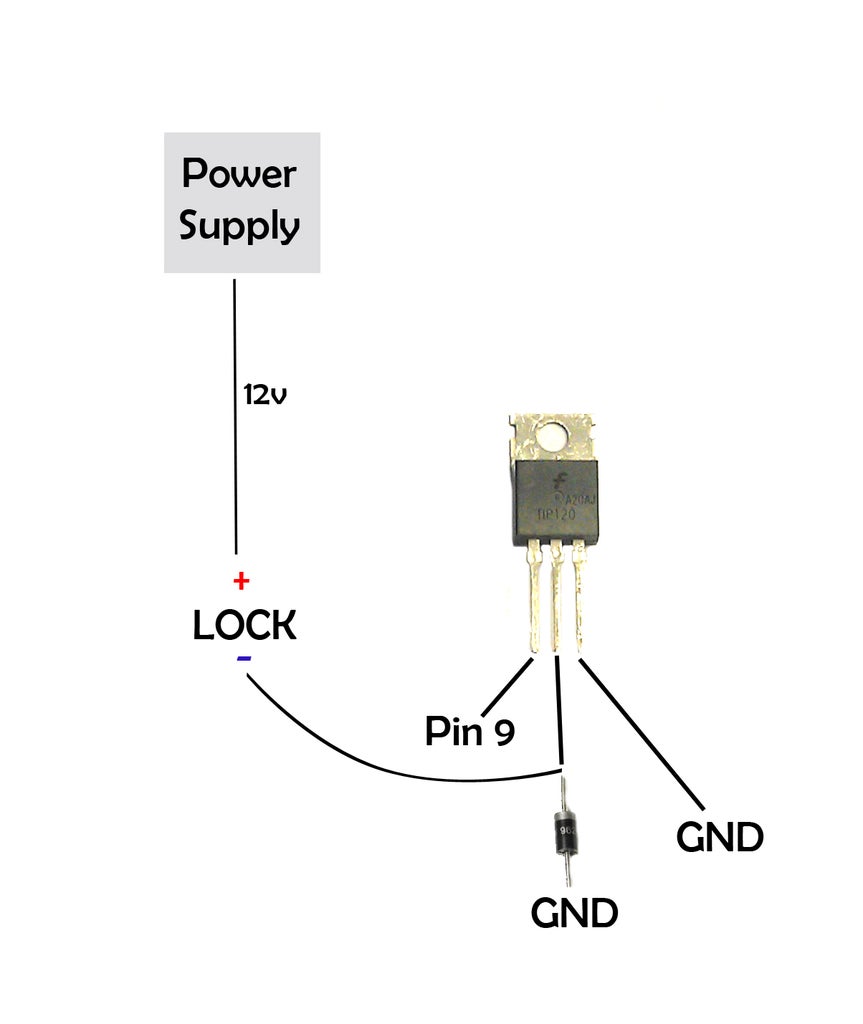 Easy Bluetooth Enabled Door Lock With Arduino + Android : 7 Steps (with ... Circuit Diagram
