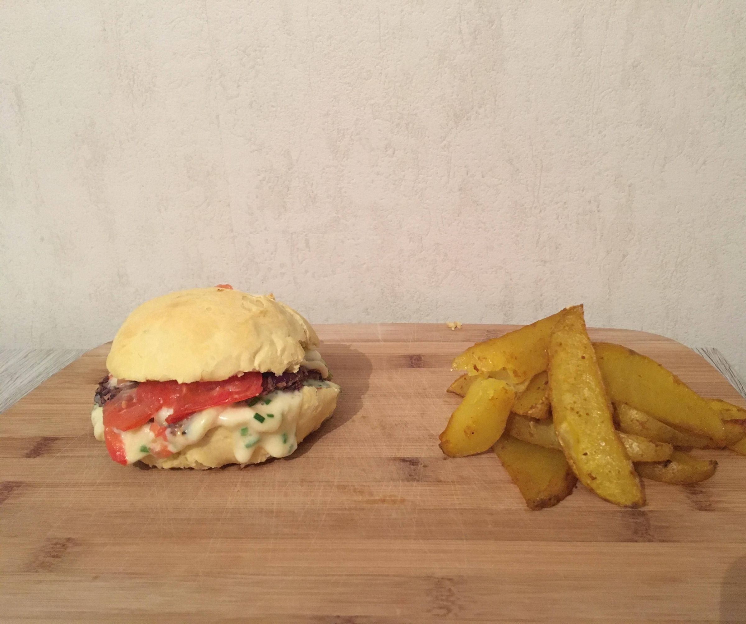 DIY guide for Homemade Veggie Burger With Country Potatoes with step-by-step instructions
