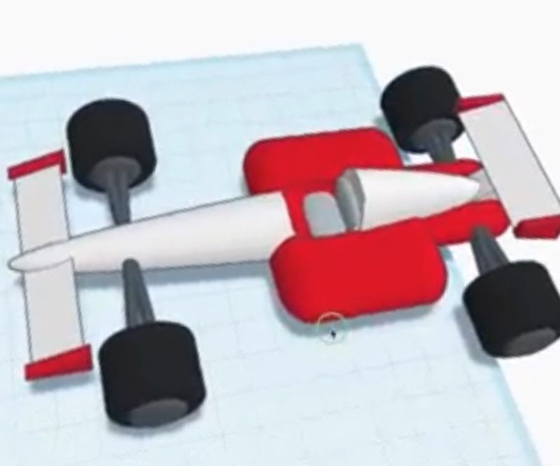 3-d race car tinkercad DIY Project DIY Project Image