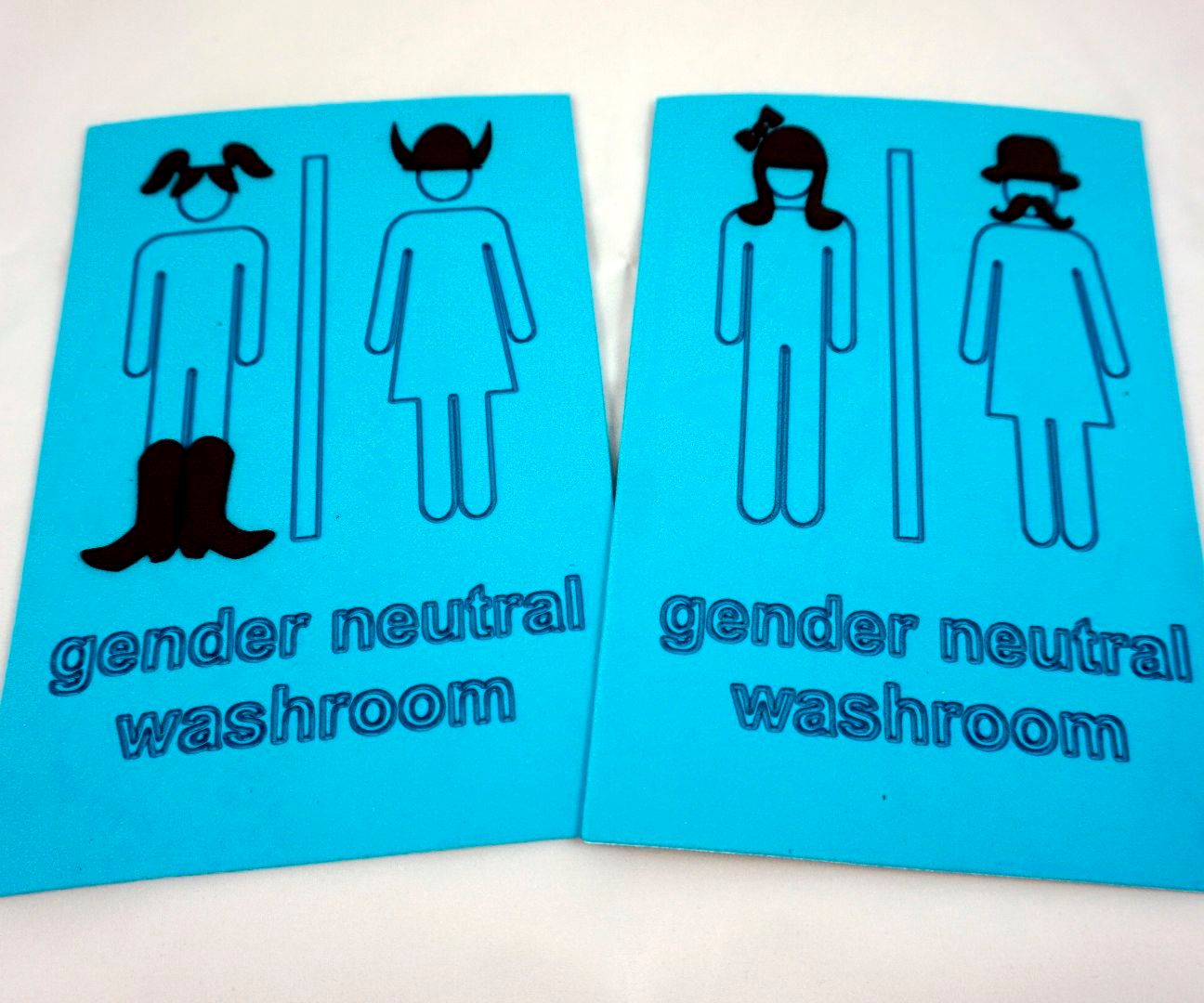 Gender Neutral Washroom Sign 4 Steps (with Pictures) Instructables