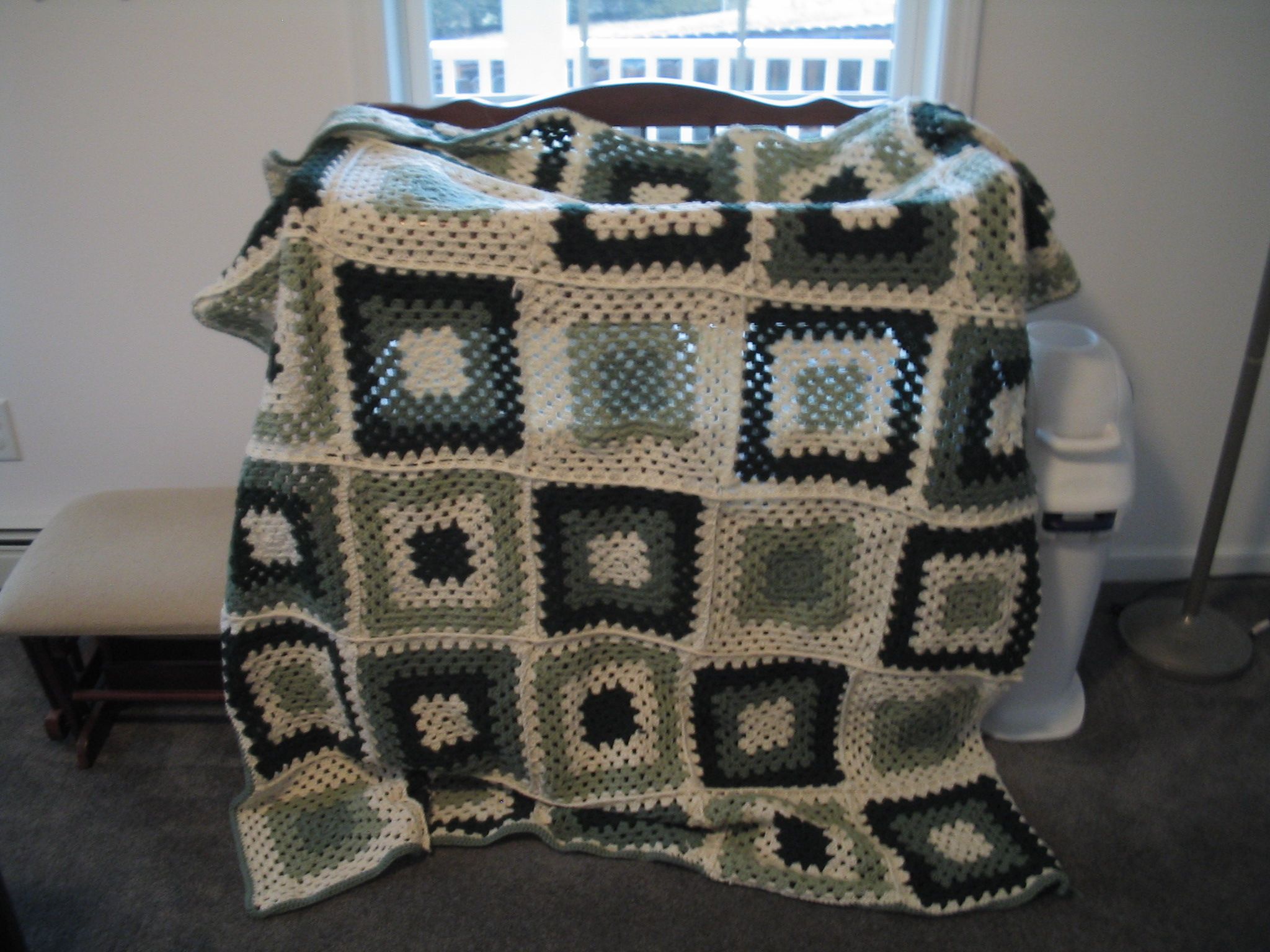 Green Granny Square Blanket Instructables