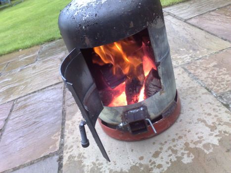 gas bottle wood stove
