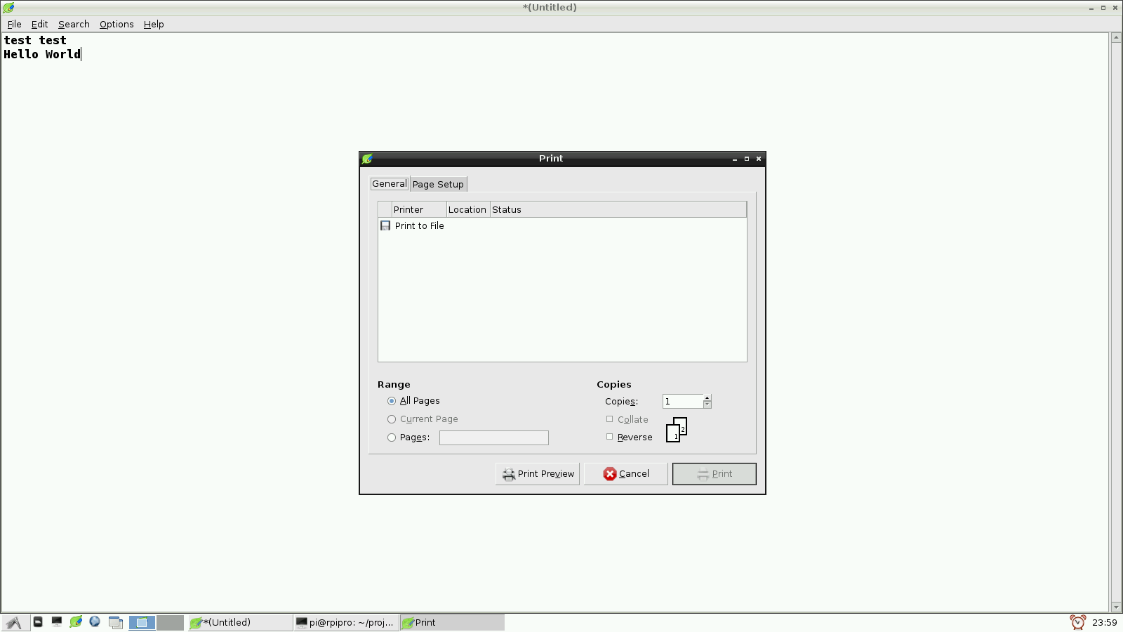 raspberry pi print to network printer