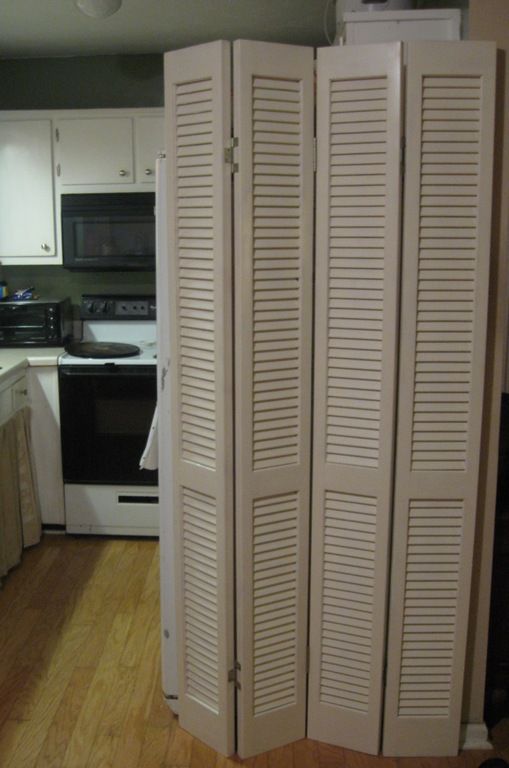 Room Divider From Louvered BiFold Doors Instructables