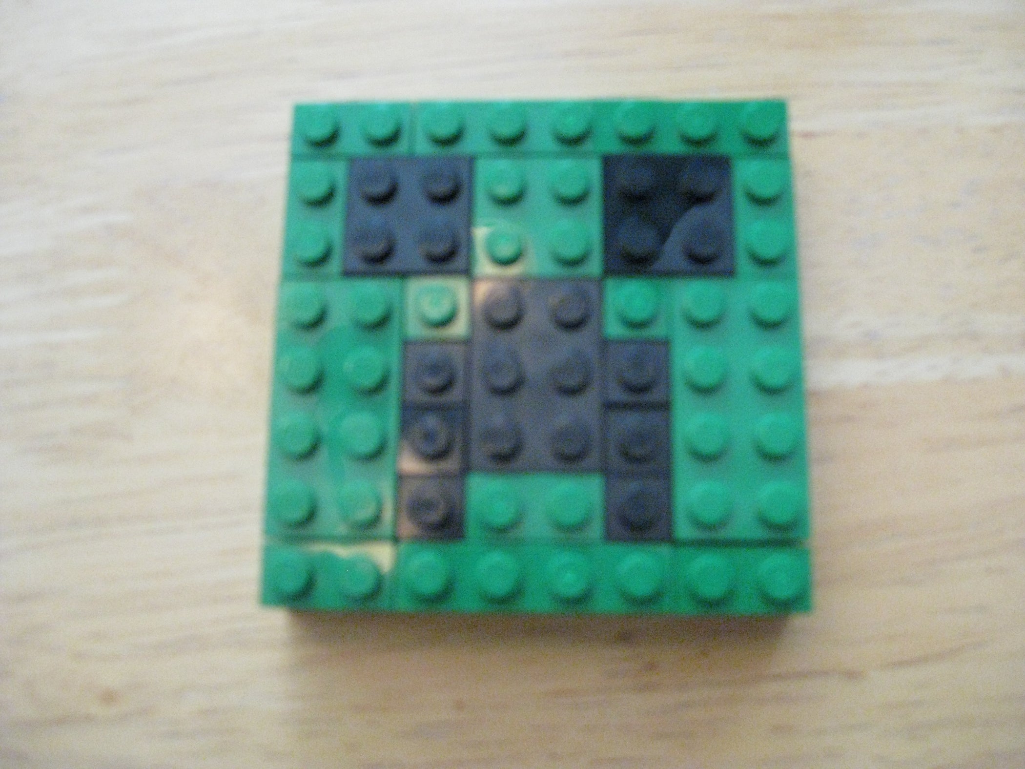 Make a Minecraft Creeper Face With Legos 3 Steps Instructables