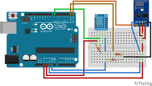 Wireless Temperature and Humidity Monitor With ESP8266 : 5 Steps (with ...