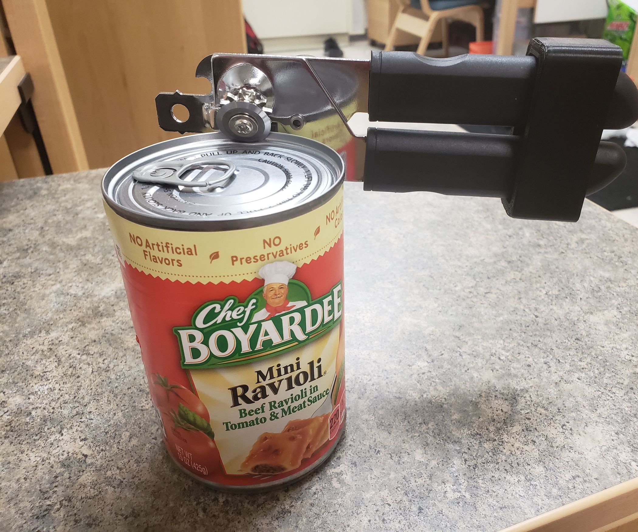 One Handed Can Opener 6 Steps Instructables