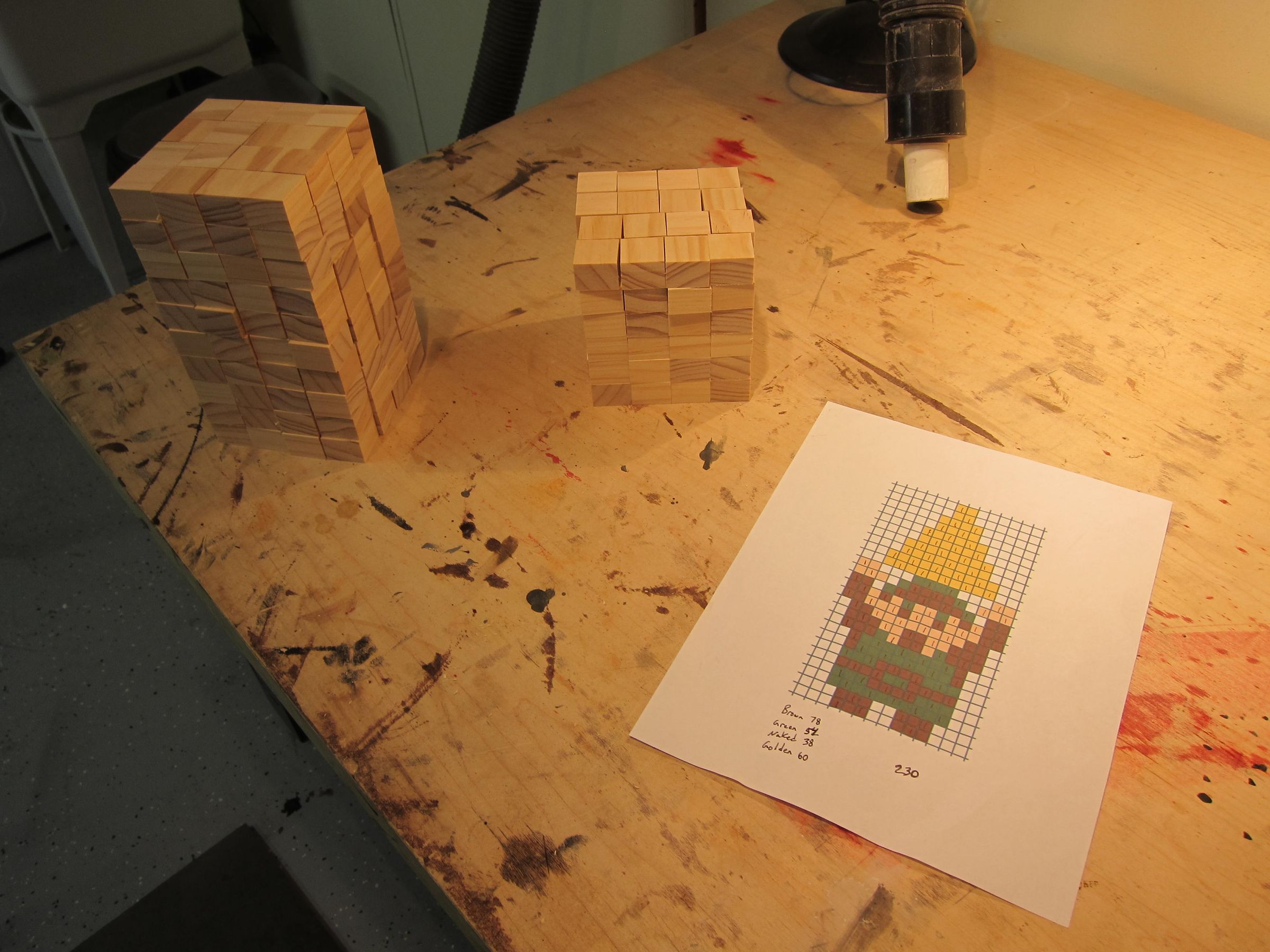 Stained Wood Pixel Art 7 Steps (with Pictures) Instructables