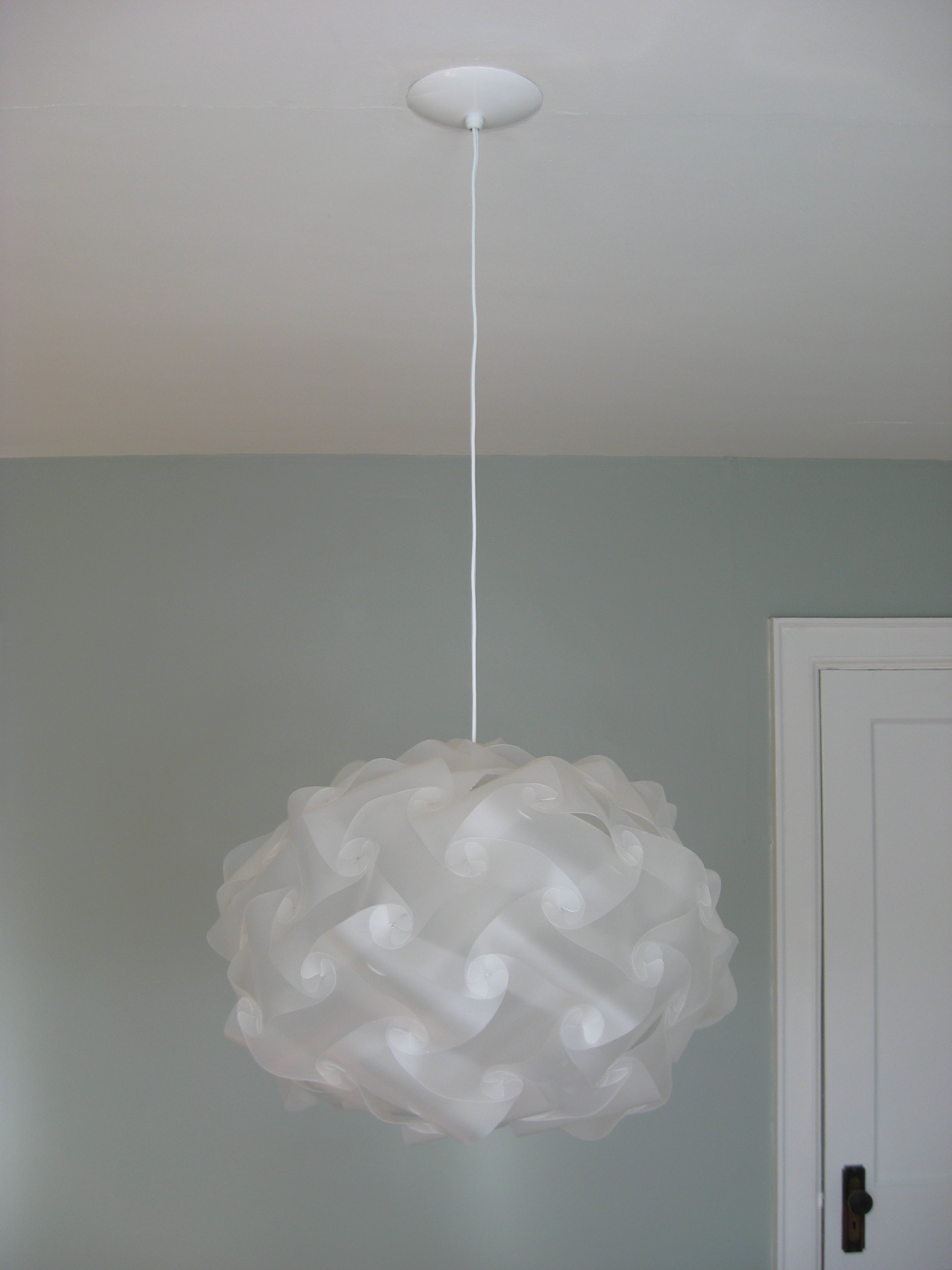 white plastic lamp shades