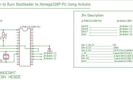 Arduinoisp Make Your Own Arduino Learn To Burn Bootloader Onto Atmega328p Pu 5 Steps Instructables