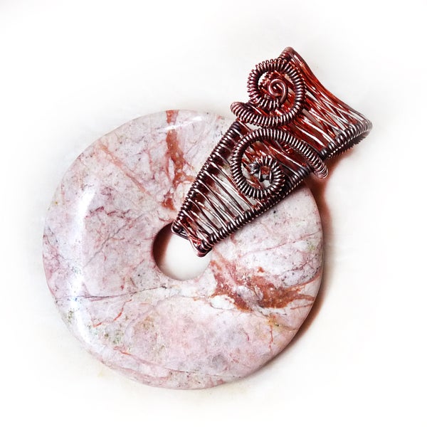 Woven Wire Bail Gemstone Pendant 24 Steps With Pictures Instructables - How To Make A Bail For Donut Pendant