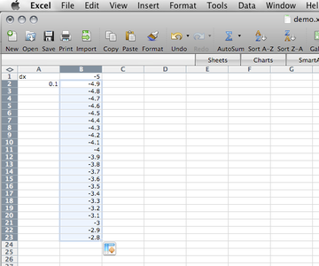 Spreadsheet Calculus: Derivatives and Integrals : 5 Steps - Instructables