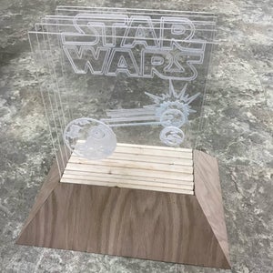 Animated Star Wars CNC LED Lamp Arduino Controlled : 10 Steps (with ...