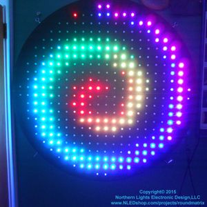 Round LED Matrix - 340x WS2801 Pixels : 6 Steps - Instructables