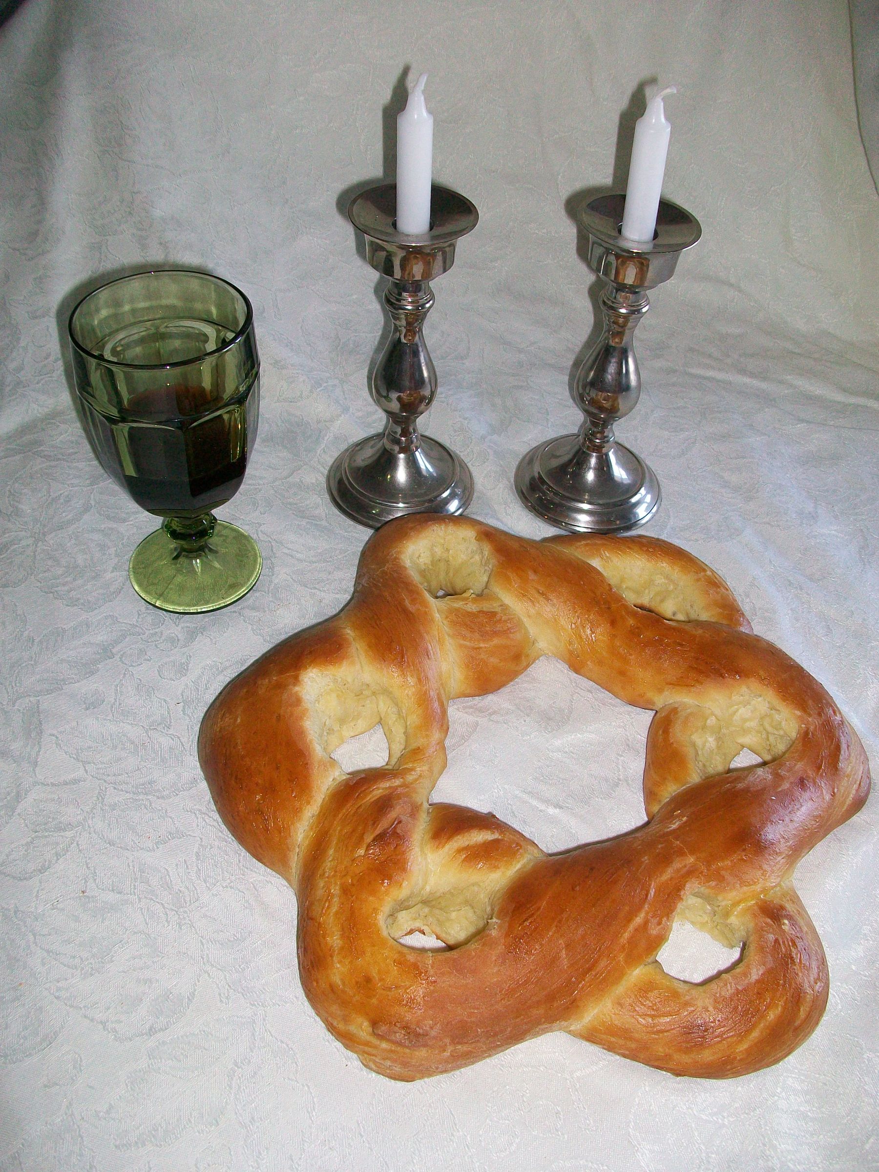 Star of David Shaped Challah Bread