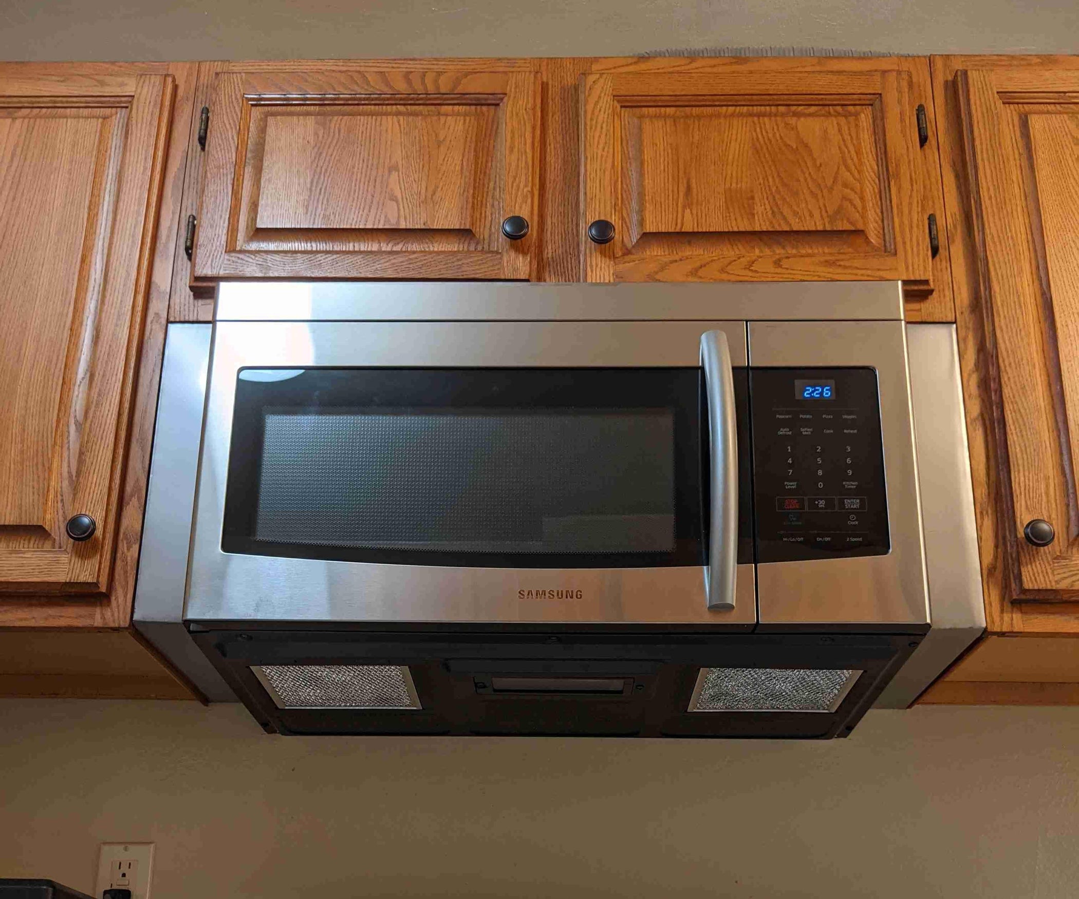 Stainless Steel Fillers for OvertheRange Microwave 8 Steps