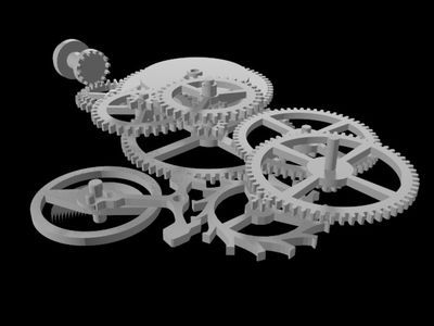 Mechanical Pocket Watch for 3D Print : 4 Steps - Instructables