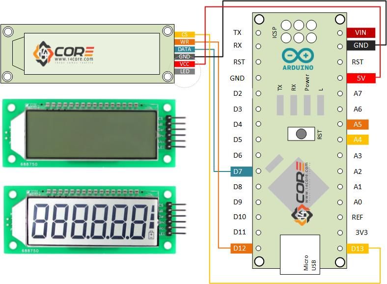 Ht1621 LCD Display Module 