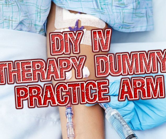 DIY IV Access Practice Arm With Flowing Blood