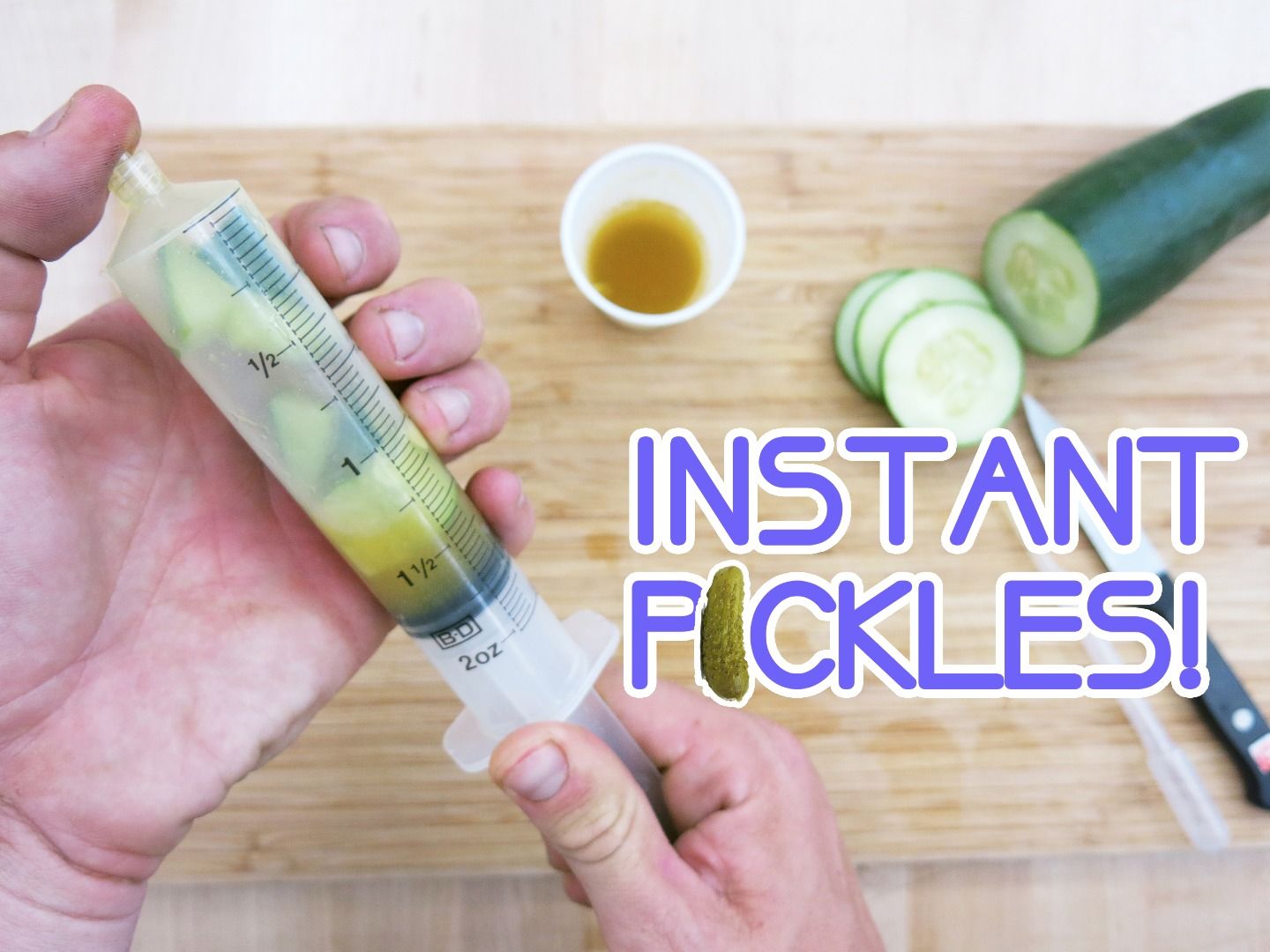 Instant Pickles! (30 Second Vacuum Pickles!) 5 Steps (with Pictures