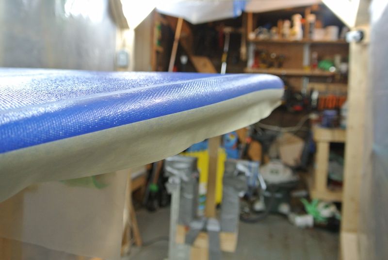 Taping the Rails for the Hot-Coat