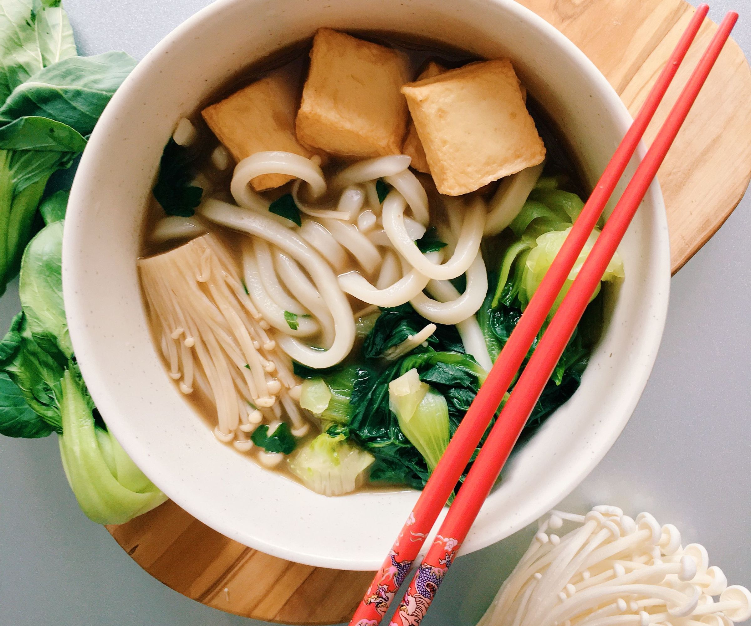 RECIPE | MUSHROOM BROTH UDON
