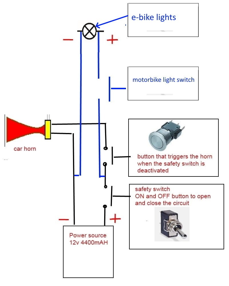 How to Build a Bicycle Car Horn Using 16 Standard Rechargable AA