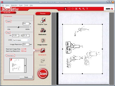 for scanning your inked drawings