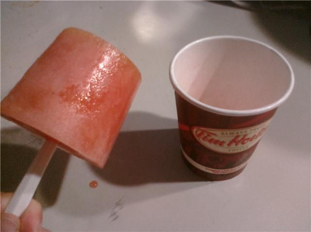 Coffee Cup Popsicles